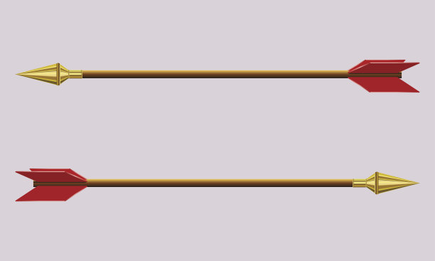 金色箭头图片下载