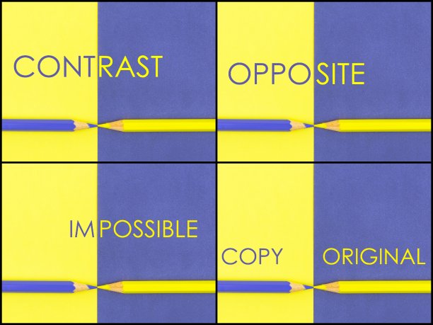 对比概念的照片拼贴图片下载