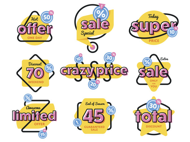 特价特价标签打折标志素材图片