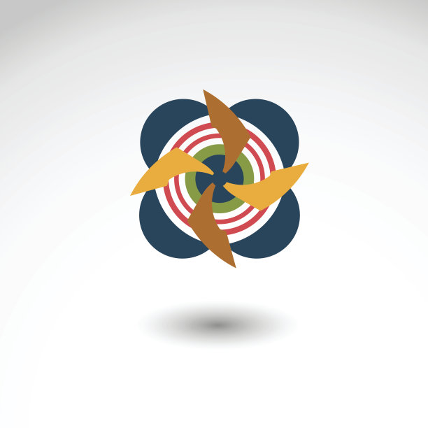 向量的设计元素。颜色抽象的图标。折纸元素图片下载