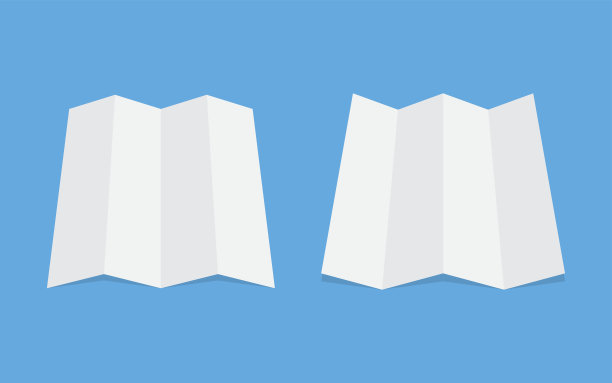 有标签的城市地图。矢量图图片下载