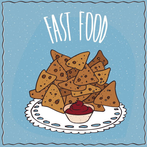 墨西哥玉米片，也叫玉米片加调味料图片下载