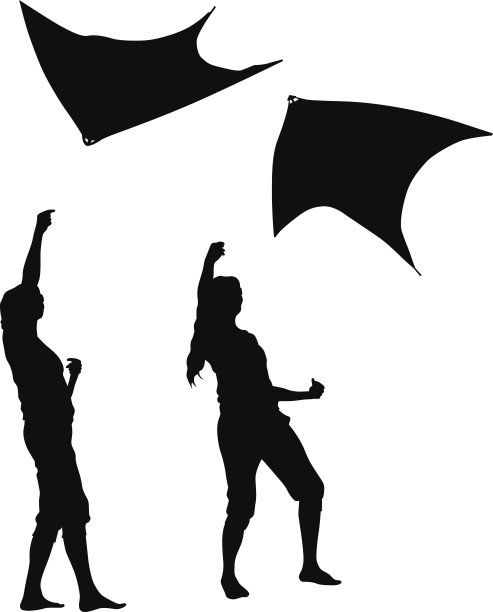 拿着风筝的女孩图片下载