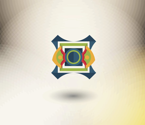 向量的设计元素。颜色抽象的图标。折纸元素图片下载