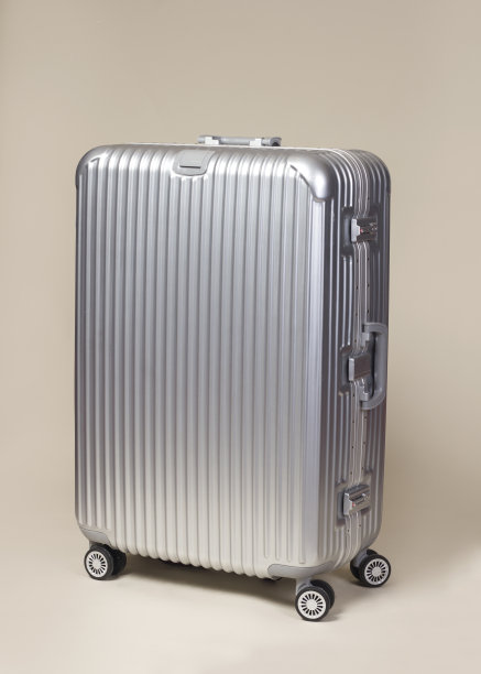 银色拉杆旅行箱图片下载
