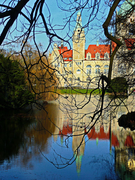 德国汉诺威市政厅(Rathaus)。图片下载