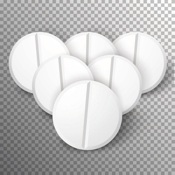 一套逼真的药丸。药品广告,Vecto图片下载