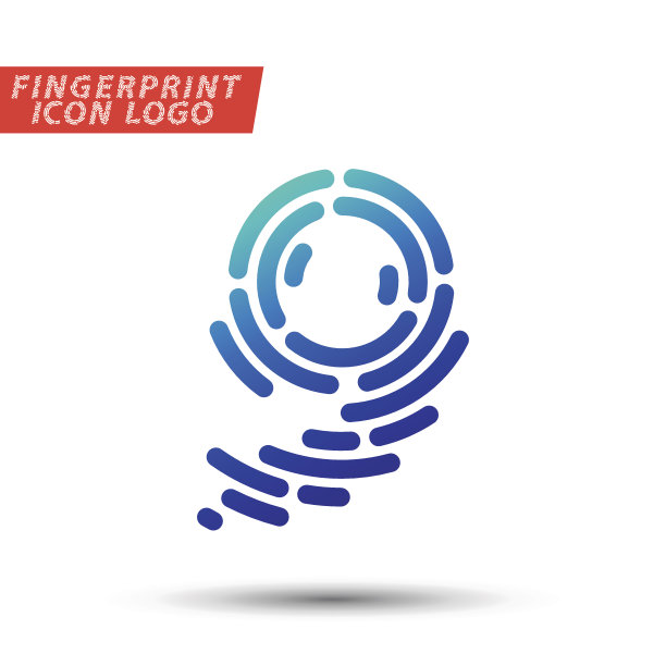 指纹字体logo图标图片下载