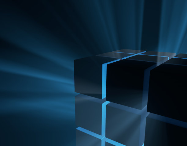 神秘的立方体，立方体，未来的技术图片下载