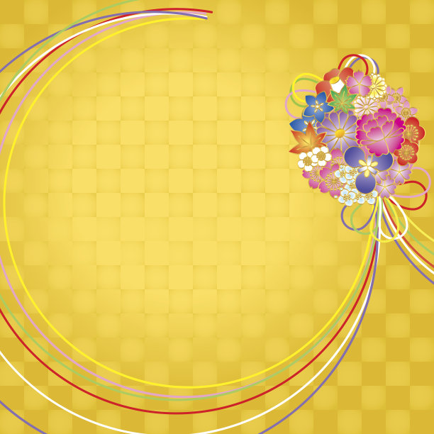 花束。日本的模式。图片下载