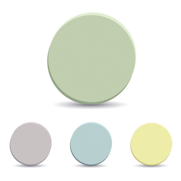 一套彩色的圆形框架。图片下载