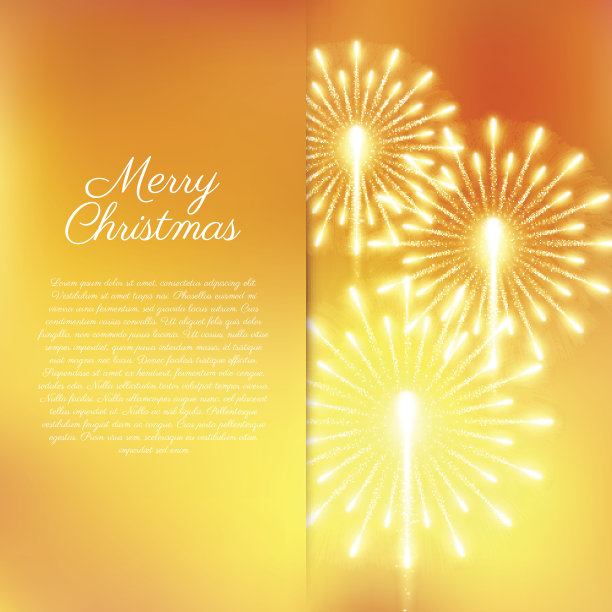 圣诞快乐烟花图片下载