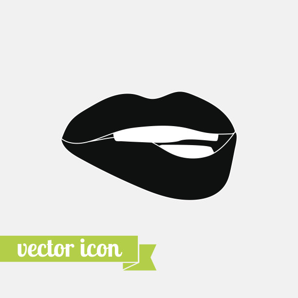 嘴唇图标矢量2图片下载