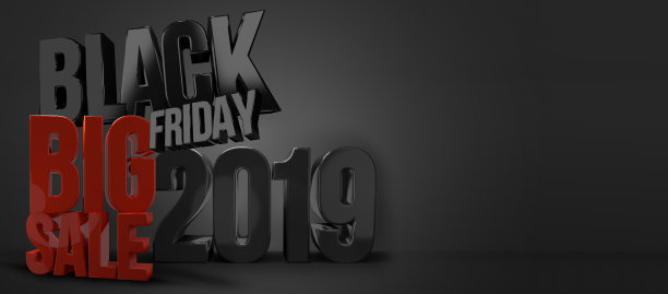 “黑色星期五”。2019黑色星期五3d渲染图片下载