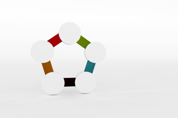 彩色标志的商业概念信息图形图片下载