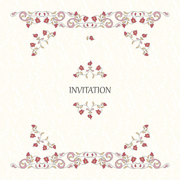 向量装饰框。设计模板的优雅元素。图片下载