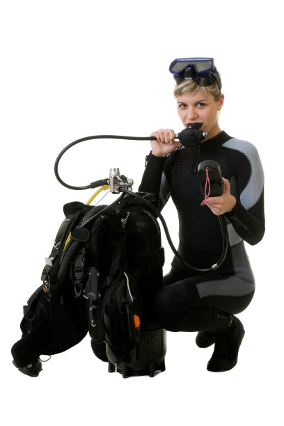 潜水员检查压力图片下载