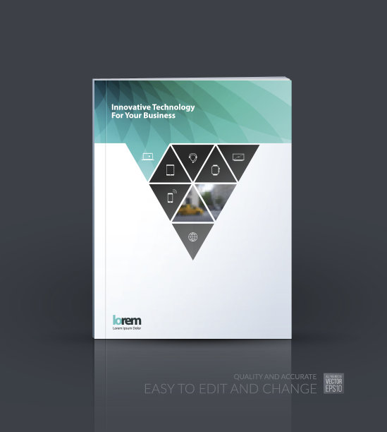 业务向量集。宣传册模板布局，封面设计图片下载