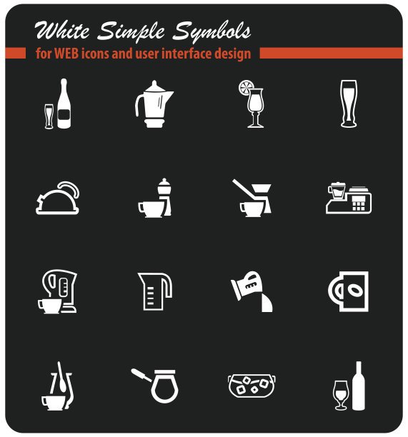 商业和金融图标集图片下载