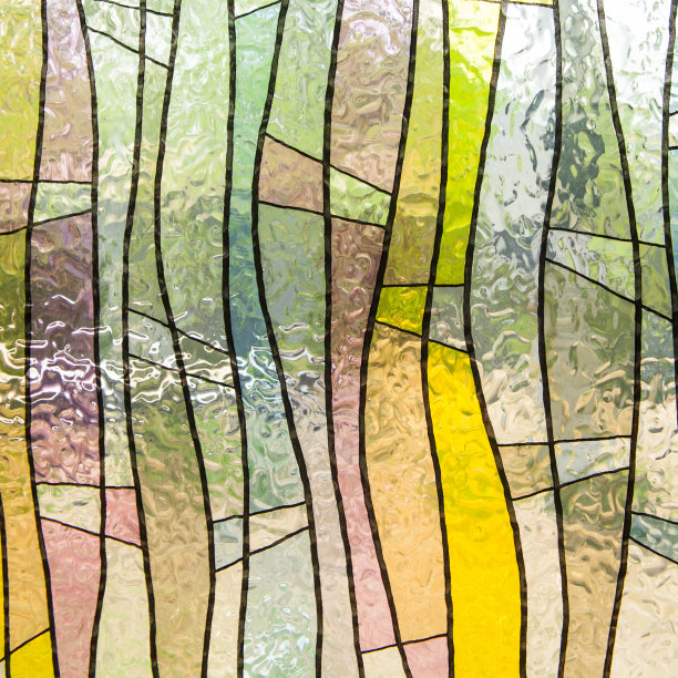 彩色玻璃窗户图片下载