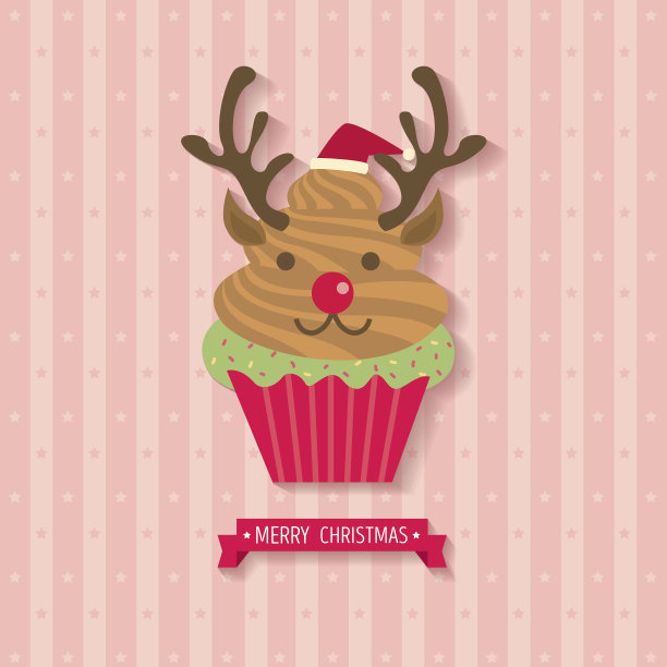 蛋糕的驯鹿图片下载