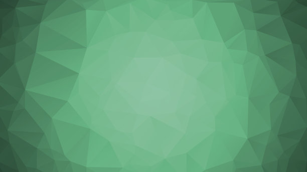 翠绿色抽象多边形几何背景。低聚。图片下载