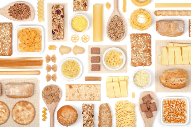 白色背景上的谷物图片下载