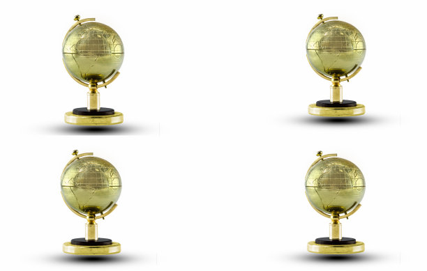 金球奖孤立的di-cut白色背景图片下载