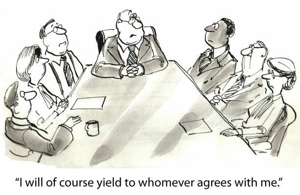 思想封闭的老板素材图片