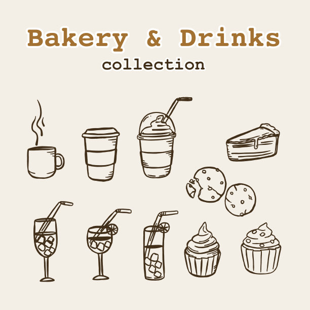 烘焙元素插图孤立图片下载