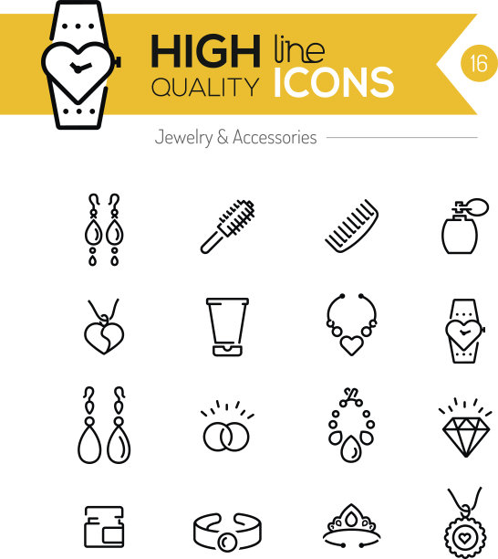 珠宝饰品系列图标系列图片下载