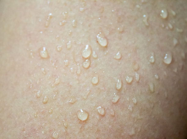 水滴到人的皮肤上图片下载