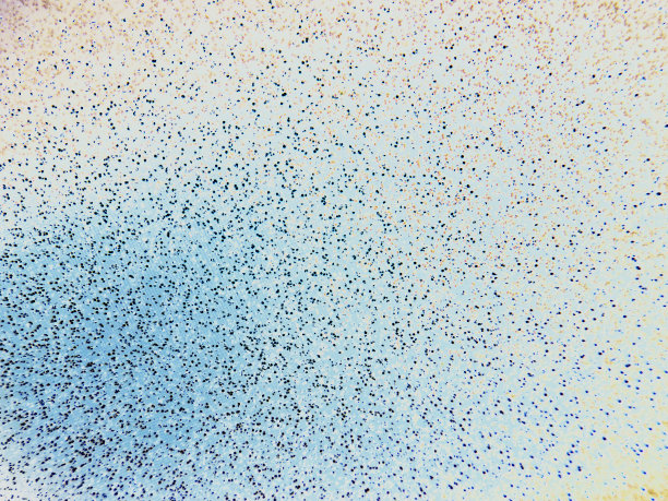 背景有白色和蓝色的光点图片下载