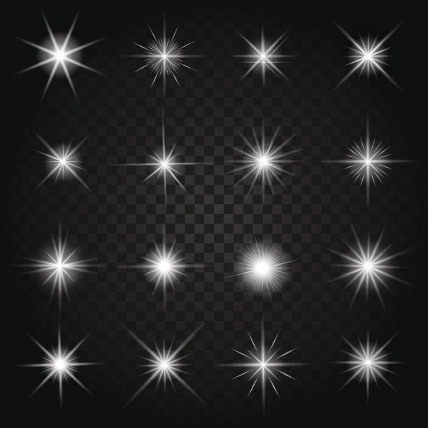 星星闪耀着光芒，闪耀着光芒图片下载