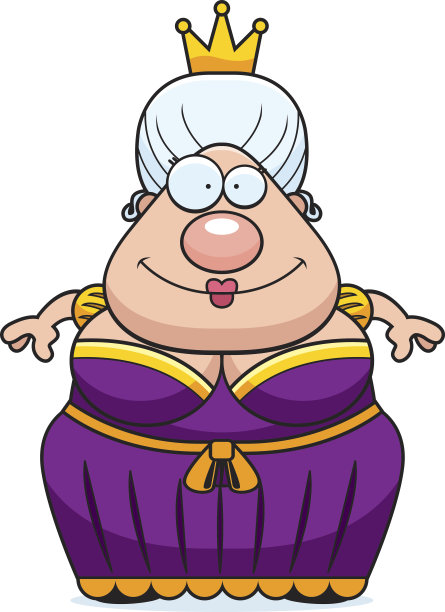 卡通微笑女王图片下载