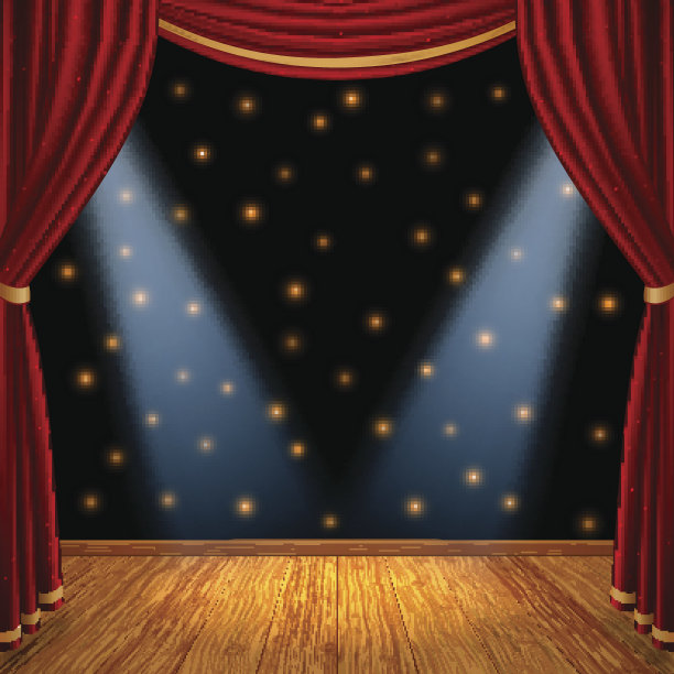 空荡的剧场场景舞台图片下载