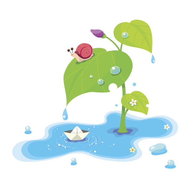 水坑、蜗牛、纸图片下载