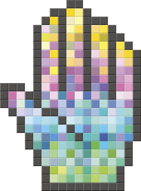 彩色像素计算机光标图片下载