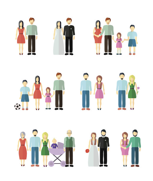 家庭图集合图片下载