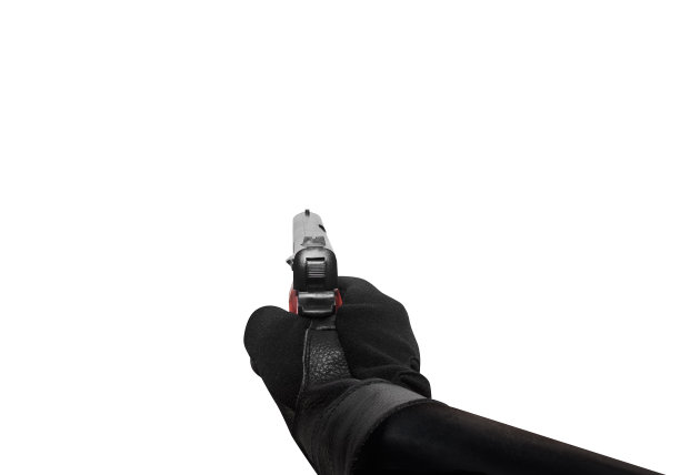 手拿一把手枪观点。图片下载