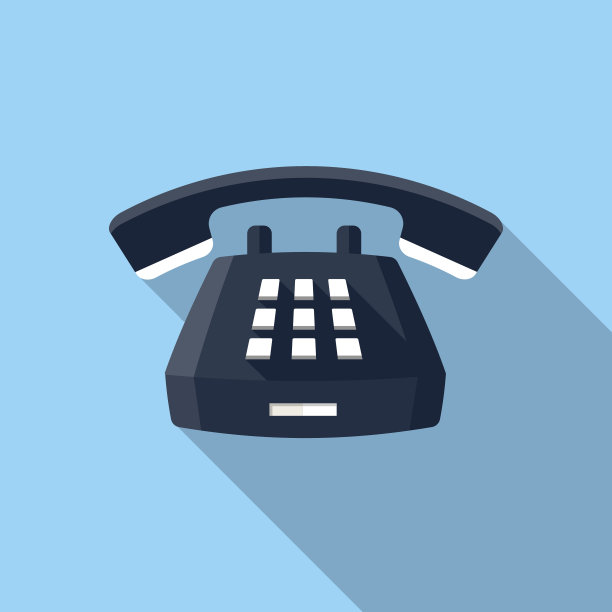 桌子上的电话图标素材图片