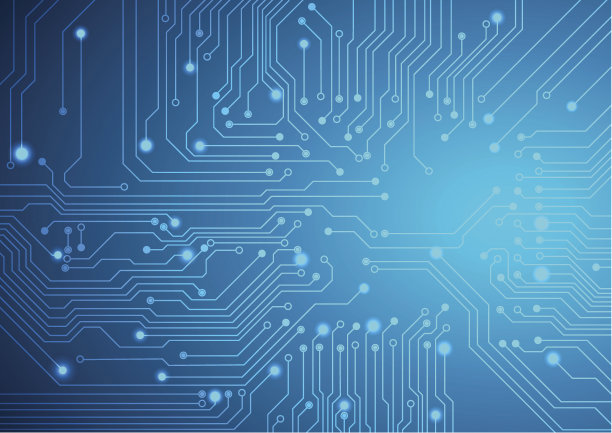 技术矢量背景与电路板纹理图片下载