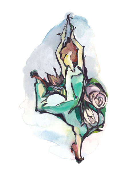 现代女性舞蹈演员图片下载