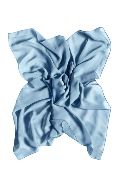 丝绸手帕孤立图片下载