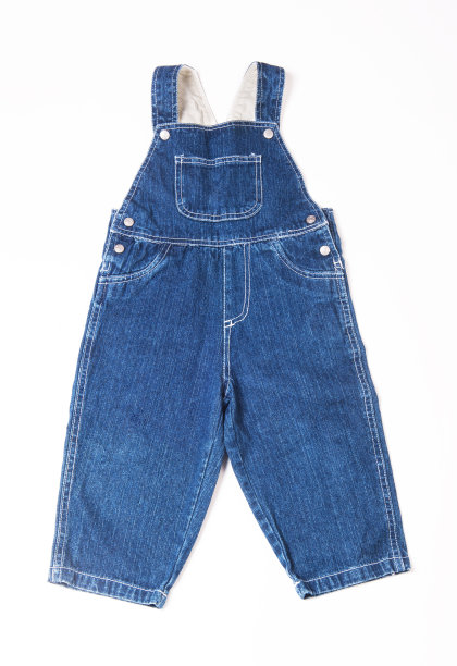 儿童牛仔工作服图片下载