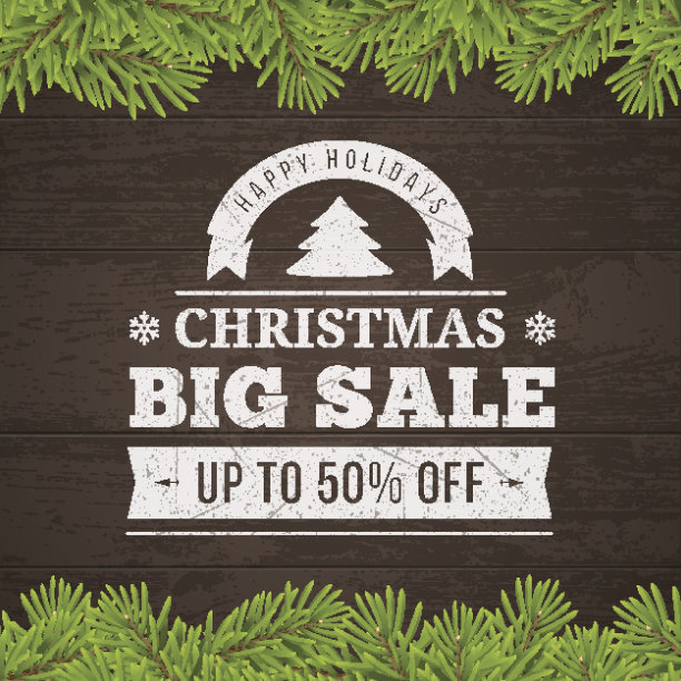 圣诞大甩卖背景图片下载