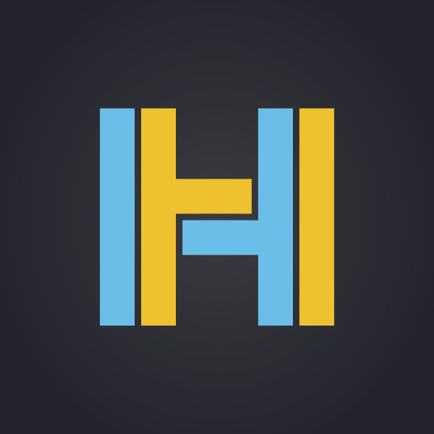 矢量图形优雅的不可能字母符号两种颜色图片下载