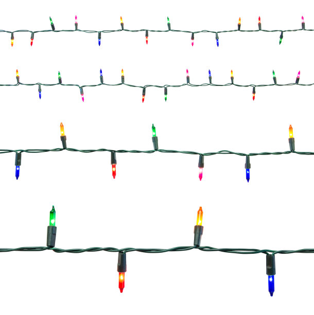 圣诞灯和剪接的路径图片下载