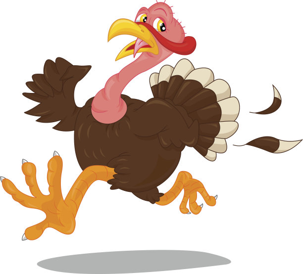 可爱的卡通土耳其图片下载