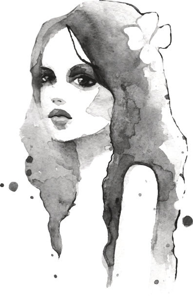 浪漫的女孩。图片下载